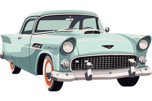 An old car is shown in this illustration png