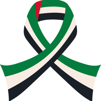 The uae flag is shown in green, white and red png