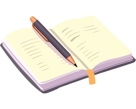 Pen and notebook icon png