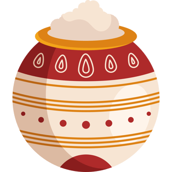 An illustration of a bowl with a bowl of rice png