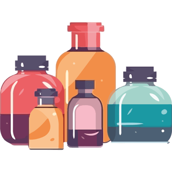 Pharmaceutical bottles illustration png