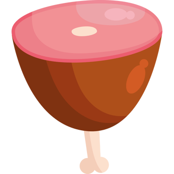 A cartoon of a fruit on a stick png