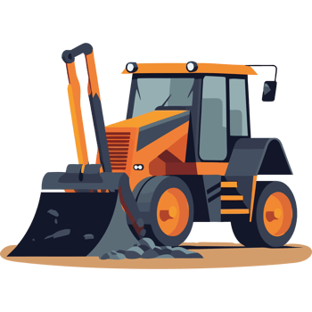 A bulldozer is shown in this illustration png