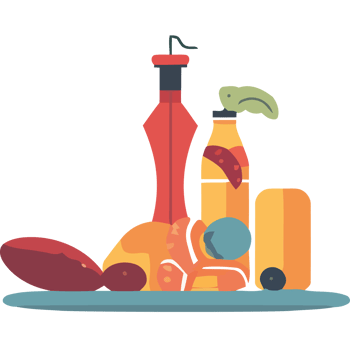 A bottle of ketchup, a bottle of mustard, a bottle of pickles, a bottle png
