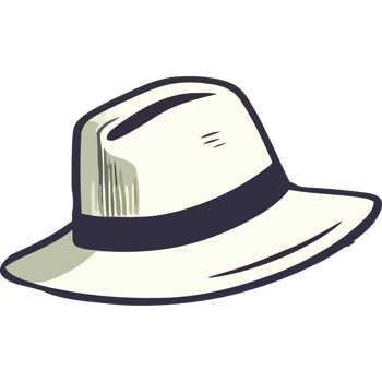 A hat on a black background png