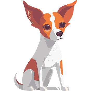 A cartoon dog sitting on a black background png