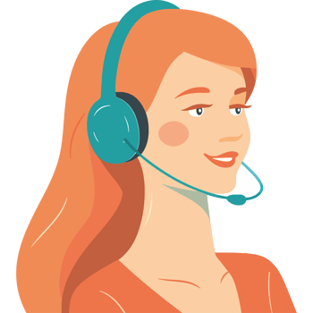 Call center agent illustration png