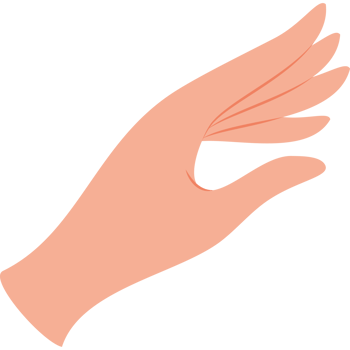 A hand with a finger extended out png