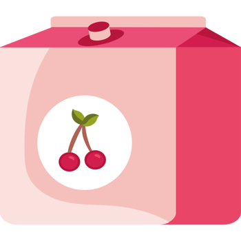 A box with cherries on it png