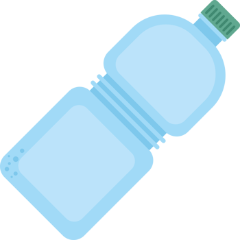 A plastic bottle with a green lid png