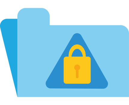 File folder icon with lock png