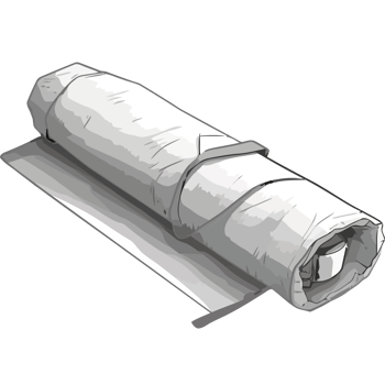 A rolled up piece of paper on a black background png