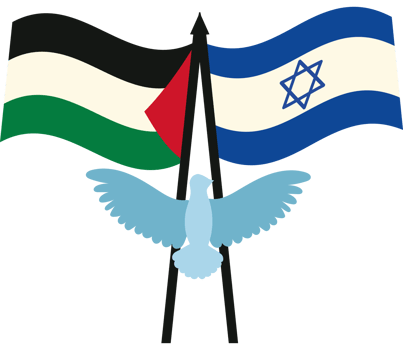 Israeli and palestinian flags png