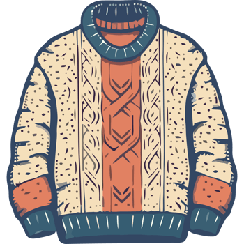 An illustration of a sweater png