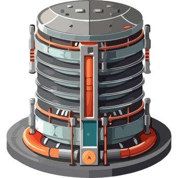 A cartoon image of a large machine png