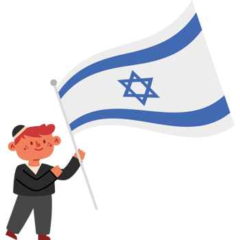 Israel flag illustration png
