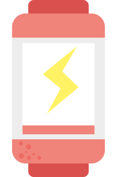 A watch with a lightning bolt on it png