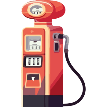 An illustration of a gas pump png