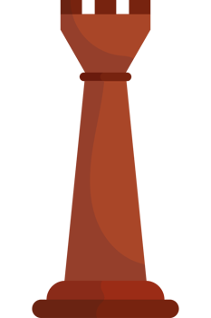 A chess piece on a black background png