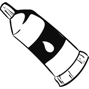 A black and white drawing of a bottle png