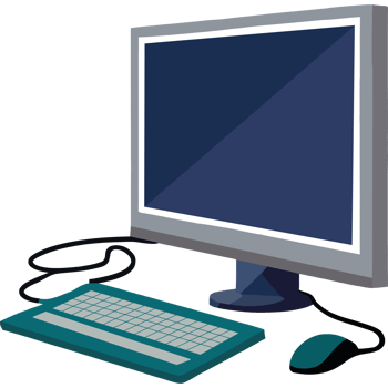 Computer desktop with mouse and keyboard png