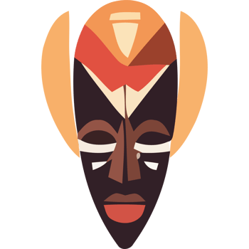 African mask icon png