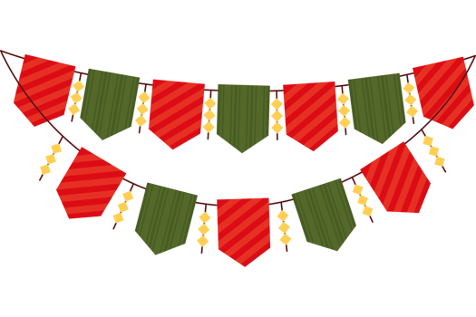 Christmas garland clipart png