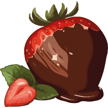 Chocolate covered strawberry png