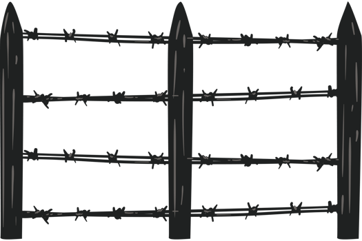 Barbed wire fence clip art png