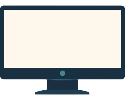 A computer monitor with a blank screen png