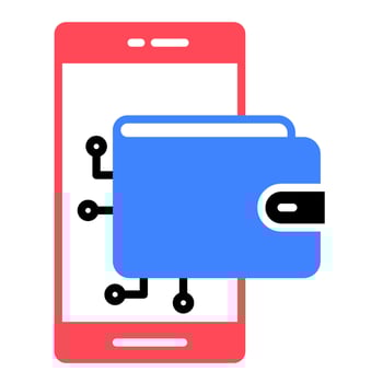 E-Money Wallet Symbol vector