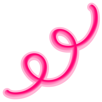 Pink Abstract Curly Curvy Line png