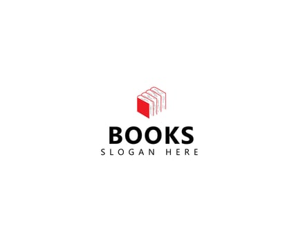 My books logo concept. online book store icon illustration vector