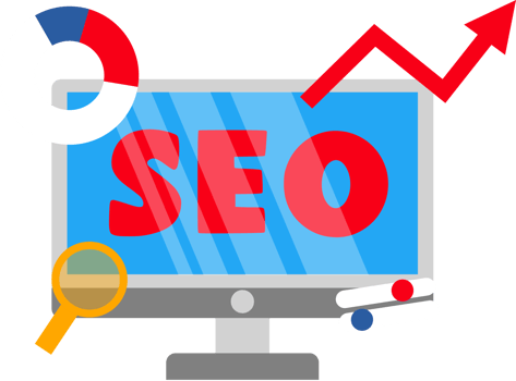 Data analytics seo optimization illustration png