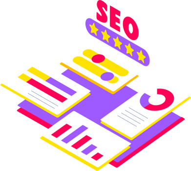 Search result optimization SEO marketing analytics Isometric illustration png