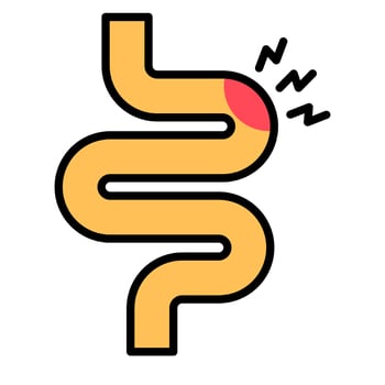 Constipated Feeling Icon vector