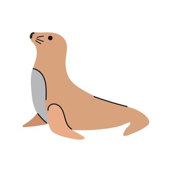 Sea lion icon clipart avatar logtotype isolated illustration vector