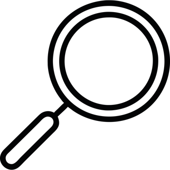A magnifying glass icon png