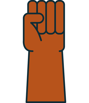 A fist icon on a transparent background png