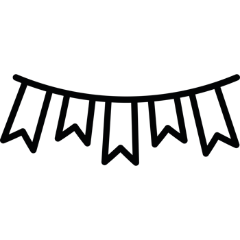 garland icon on a transparent background png