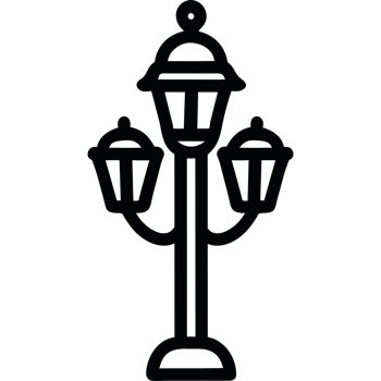 street lamp icon on a transparent background png