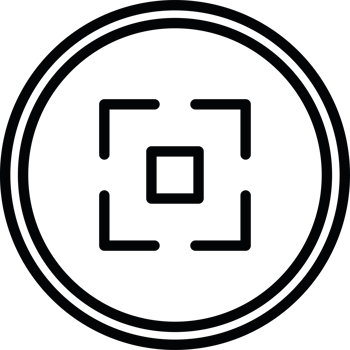 a square icon in a circle png