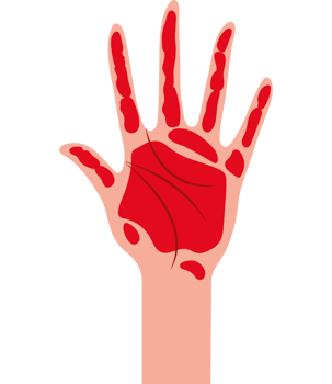 Hand Pain icon isolated png