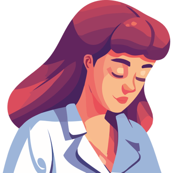 A woman with red hair and a white shirt png