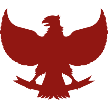 Garuda Indonesia national emblem icon on a transparent background png