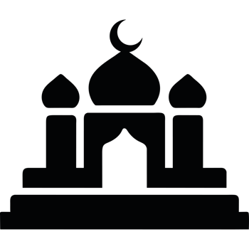 Mosque icon on a transparent background png