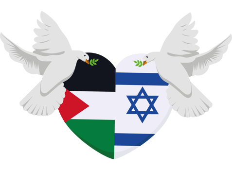 Israel and palestine flag png