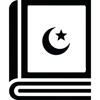 A book with a crescent and star on it png