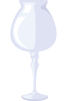A white glass vase with a white base png