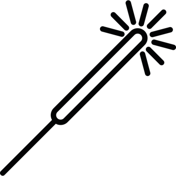 fireworks glowing celebration decoration party illustration line icon png